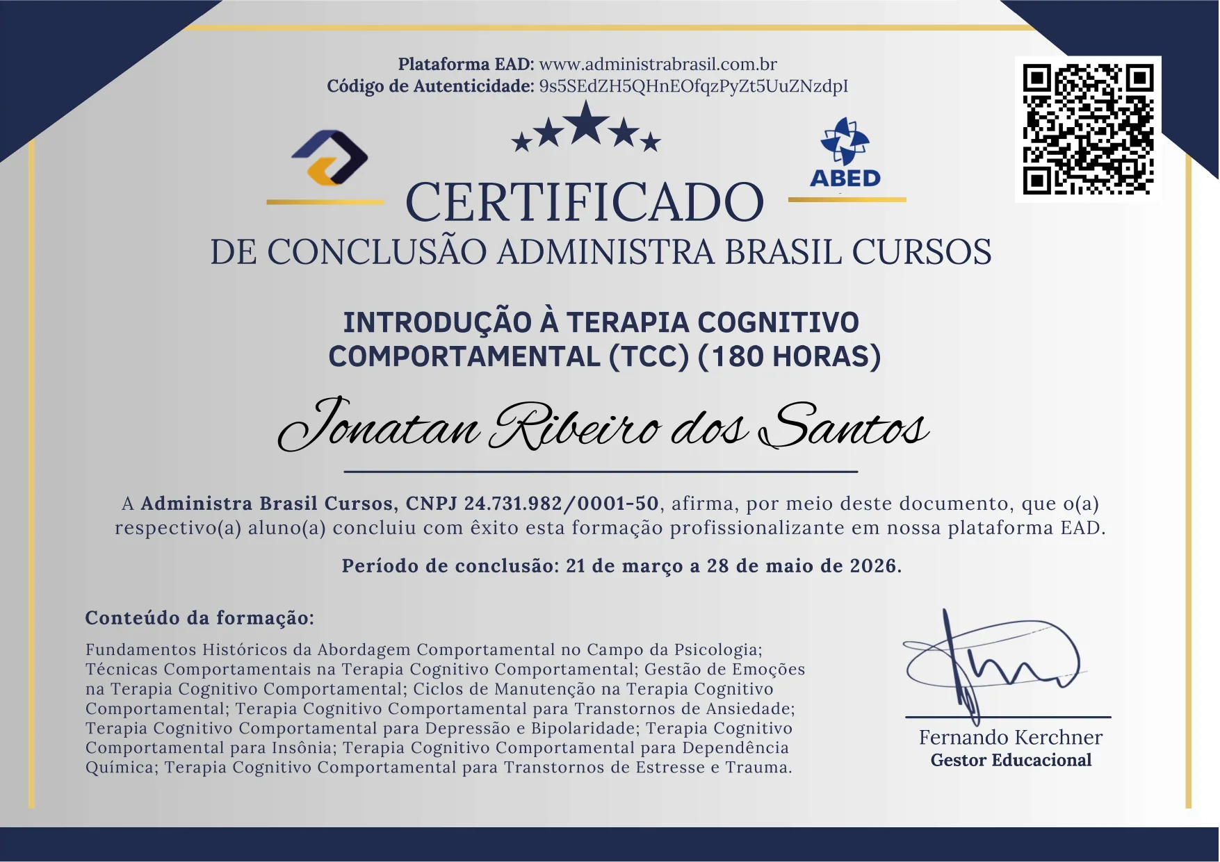 Introdução à TCC (180h)